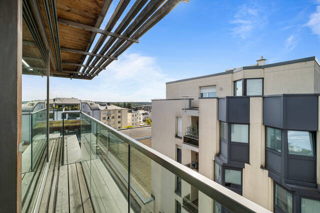La terrasse et les toits voisins