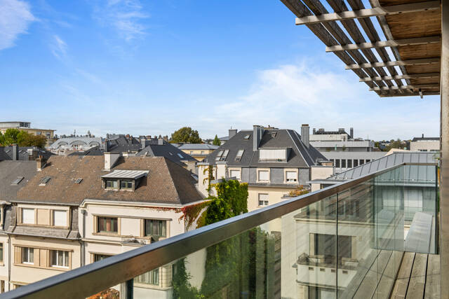 Les toits de Belair depuis la terrasse